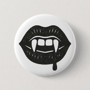 Badge Rond 5 Cm Vampire