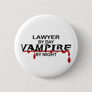 Badge Rond 5 Cm Vampire d'avocat par nuit