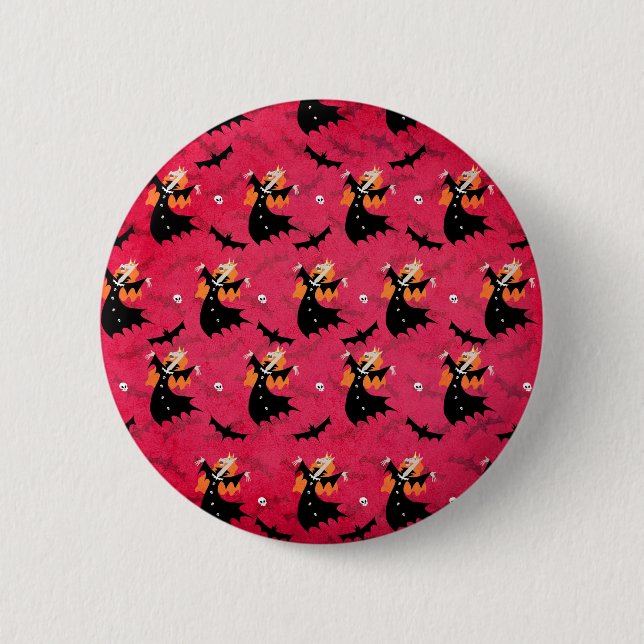Badge Rond 5 Cm Vampire de licorne (Devant)