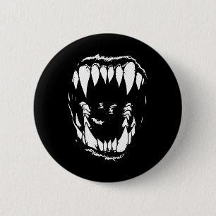 Badge Rond 5 Cm Vampire Dents Fangs Gothique Horreur Halloween Gru
