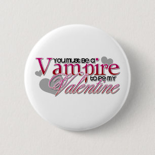 Badge Rond 5 Cm Vampire Valentine