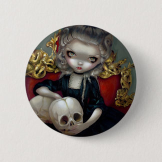 Badge Rond 5 Cm "Vampires de Les : Bouton de Les Crânes"