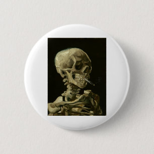 Badge Rond 5 Cm van gogh Skull