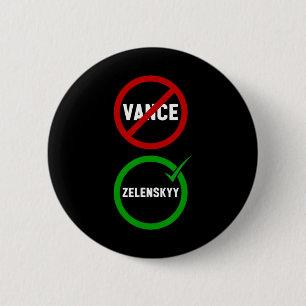 Badge Rond 5 Cm Vance Trump contre Zelenskyy Maison Blanche Réunio
