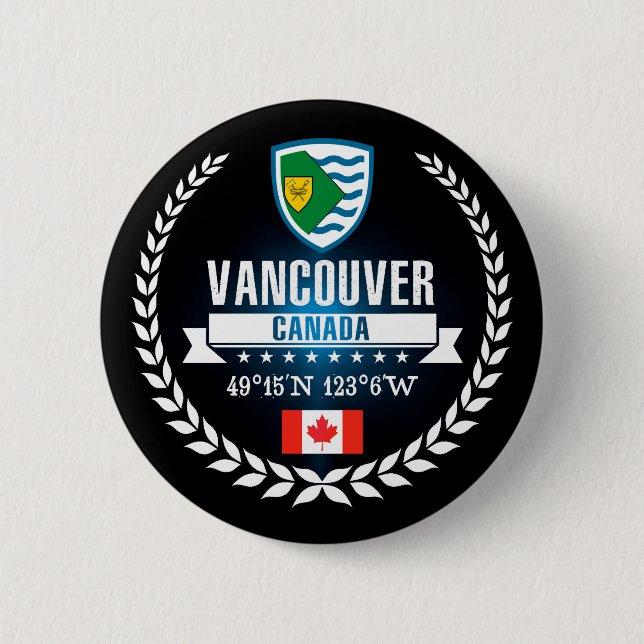 Badge Rond 5 Cm Vancouver (Devant)