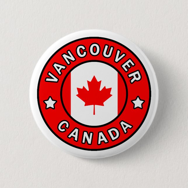 Badge Rond 5 Cm Vancouver Canada (Devant)