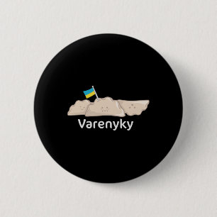 Badge Rond 5 Cm Varenyky Nourriture Ukrainienne Cuisine Dumplings