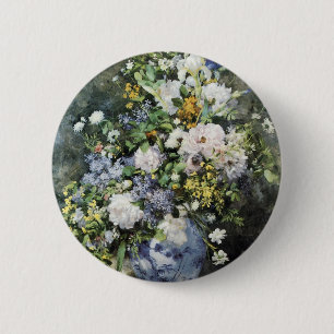 Badge Rond 5 Cm Vase of Flowers