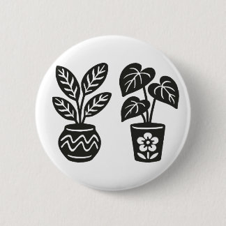 Badge Rond 5 Cm Vases de Foliage