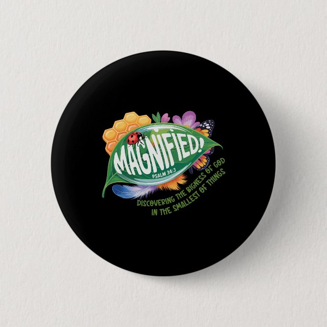 Badge Rond 5 Cm Vbs 2025 Aventure des insectes les plus petits mag (Devant)