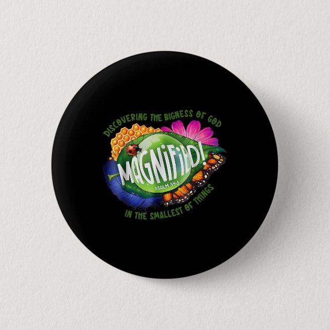 Badge Rond 5 Cm Vbs 2025 Aventure des insectes les plus petits mag (Devant)