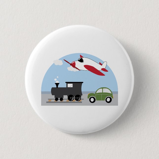 Badge Rond 5 Cm Vechicles (Devant)