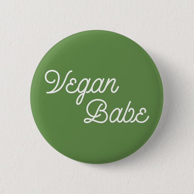 Badge Rond 5 Cm Vegan Babe (Devant)