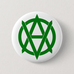 Badge Rond 5 Cm Veganarchism !