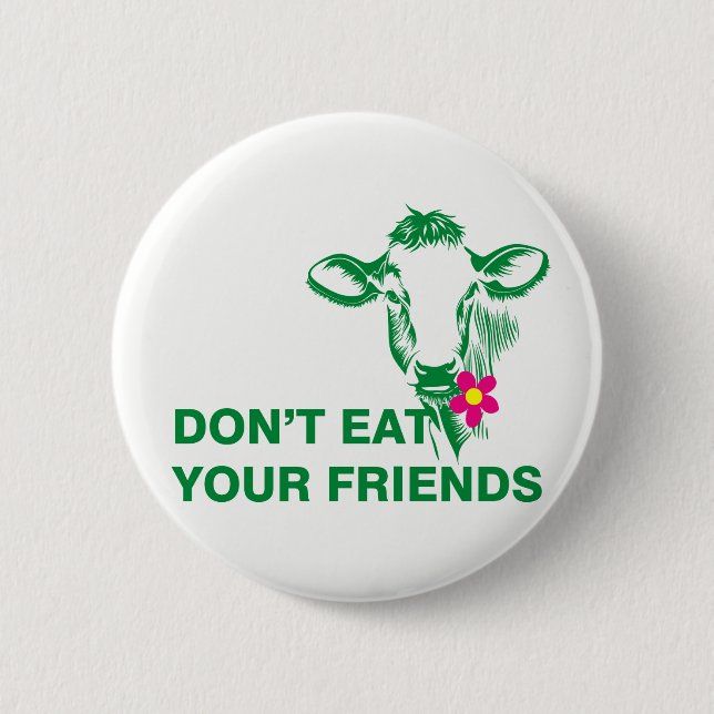 Badge Rond 5 Cm Veganisme (Devant)