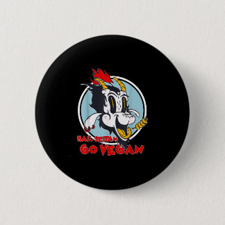 Badge Rond 5 Cm Véganisme humour blé gluten grêle seitan deviens v