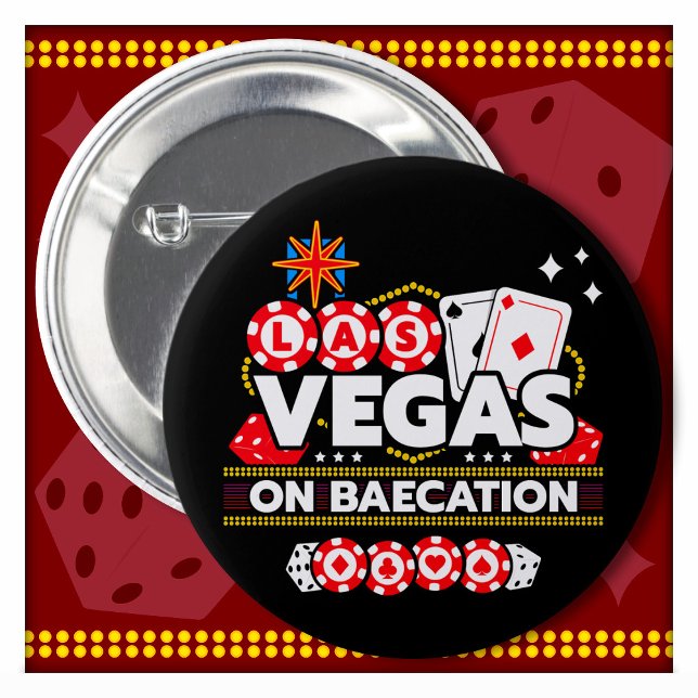 Badge Rond 5 Cm Vegas Baecation Las Vegas Couples Voyage Las Vegas (Créateur téléchargé)