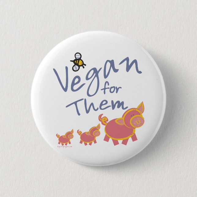 Badge Rond 5 Cm Végétal pour animaux (Devant)