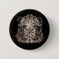 Vegvisir -Yggdrasil Avec Ravens & Wolves