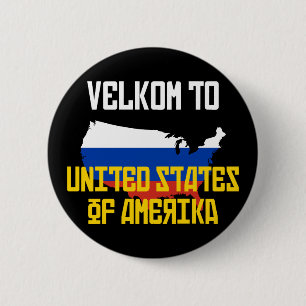 Badge Rond 5 Cm Velkom vers Amerika
