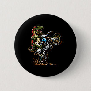 Badge Rond 5 Cm Vélo à moteur de montagne Dinosaure Moto Sports L
