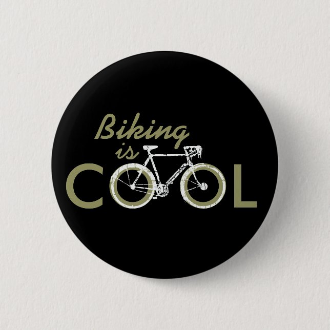 Badge Rond 5 Cm vélo cool (Devant)
