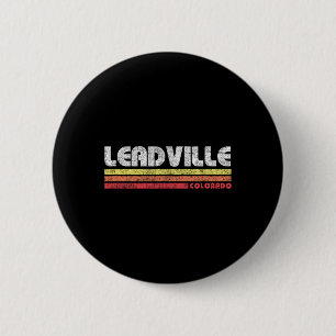 Badge Rond 5 Cm Vélo de montagne rétro Vintage Leadville Colorado