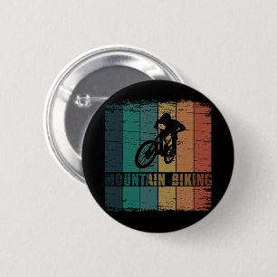 Badge Rond 5 Cm Vélo de montagne Vintage Mtb Downhill