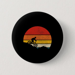 Badge Rond 5 Cm Vélo de Montagne Vintage Rétro Descente VTT Mtb Bi