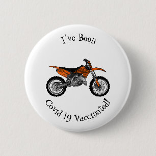Badge Rond 5 Cm Vélo droit hors route moto / motocross dessin anim