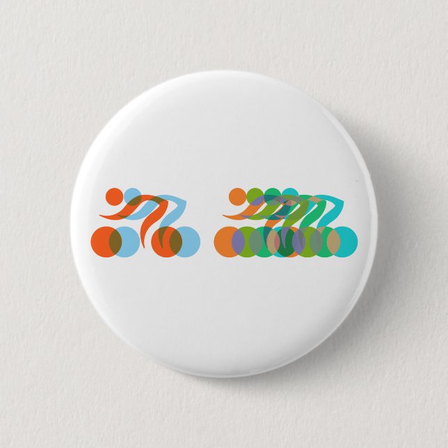 Badge Rond 5 Cm Vélo Freak (Devant)
