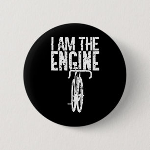 Badge Rond 5 Cm Vélo Je suis le moteur VTT pour cycliste