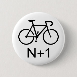 Badge Rond 5 Cm Vélo N+1