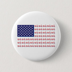 Badge Rond 5 Cm Vélo Sport Patriotique