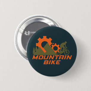 Badge Rond 5 Cm vélo tout terrain montagne