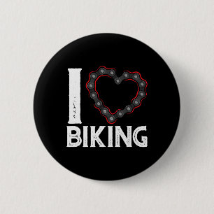 Badge Rond 5 Cm Vélo tout terrain Vélo bicyclette J'adore faire du