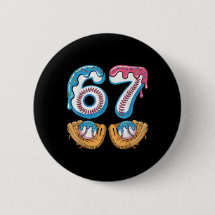 Badge Rond 5 Cm Vendre 67 - Glace qui goutte 67 Mème Drôle Joueur