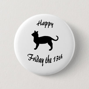 Badge Rond 5 Cm Vendredi 13