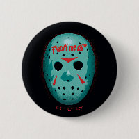 Vendredi 13 | Graphique de masque de hockey bleu
