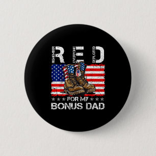 Badge Rond 5 Cm Vendredi rouge pour papa bonus rappelez-vous que t
