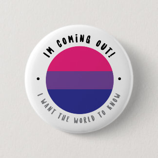 Badge Rond 5 Cm Venez - bouton bisexuel
