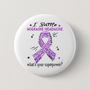 Badge Rond 5 Cm Venin de Migraine