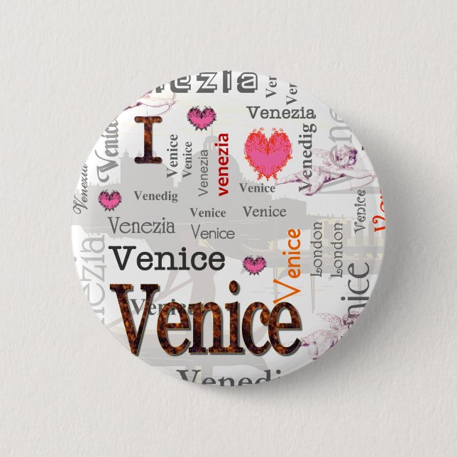 Badge Rond 5 Cm Venise (Devant)