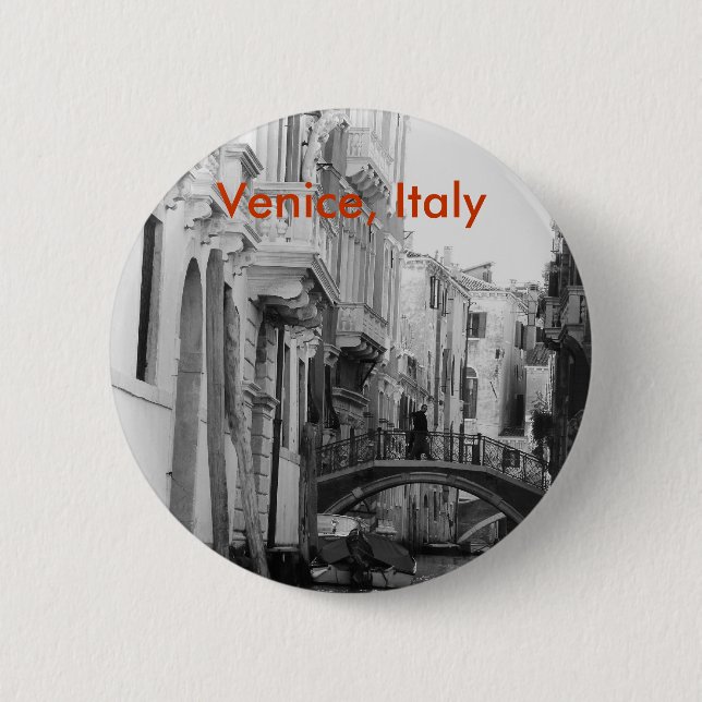 Badge Rond 5 Cm Venise, Italie (Devant)