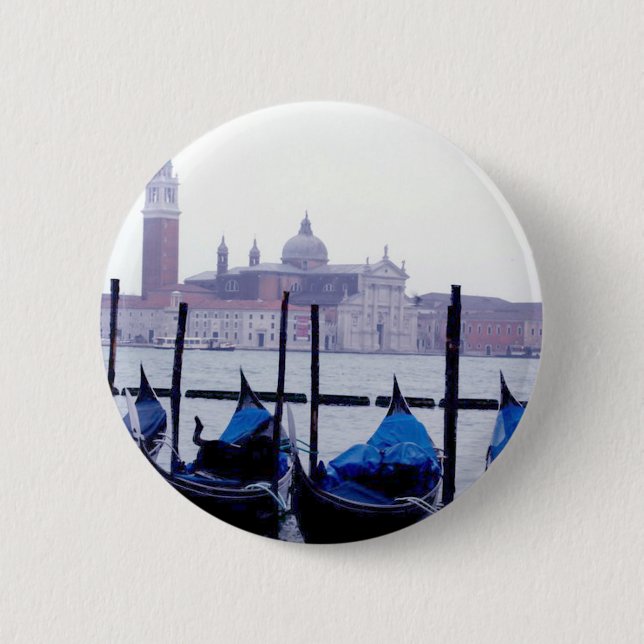 Badge Rond 5 Cm Venise Italie Voyage (Devant)