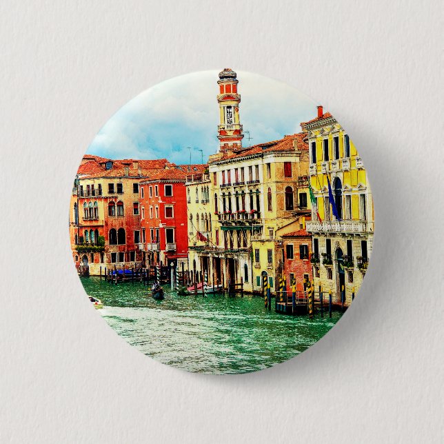 Badge Rond 5 Cm Venise - l'Italie (Devant)
