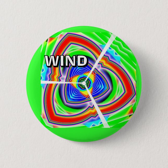 Badge Rond 5 Cm VENT (vous pouvez changer le mot) (Devant)