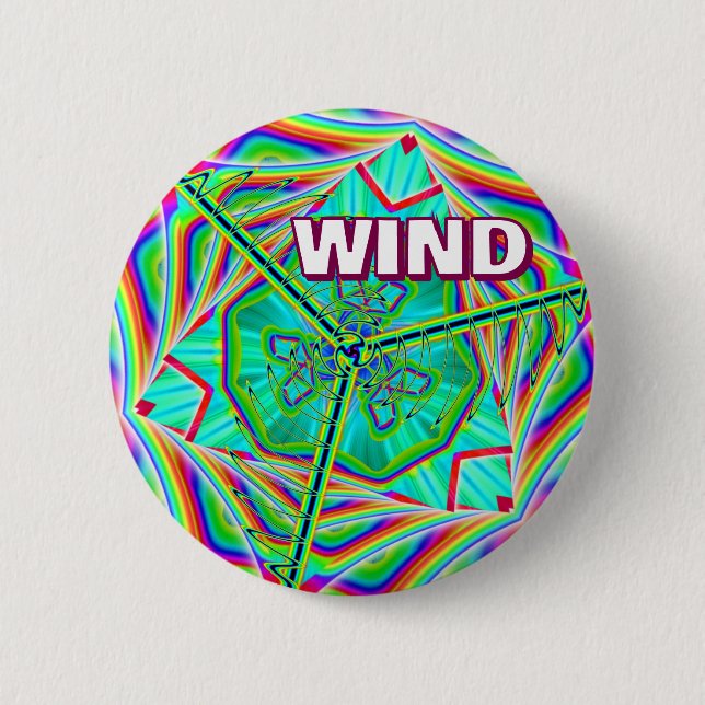 Badge Rond 5 Cm VENT (vous pouvez changer le mot) (Devant)