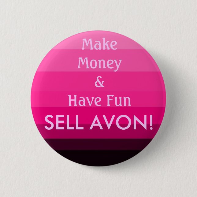 BADGE ROND 5 CM VENTE AVON ! (Devant)