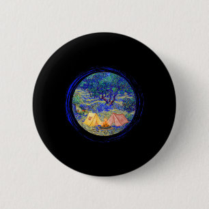Badge Rond 5 Cm Verger d'oliviers de Vincent Van Gogh Graphisme de